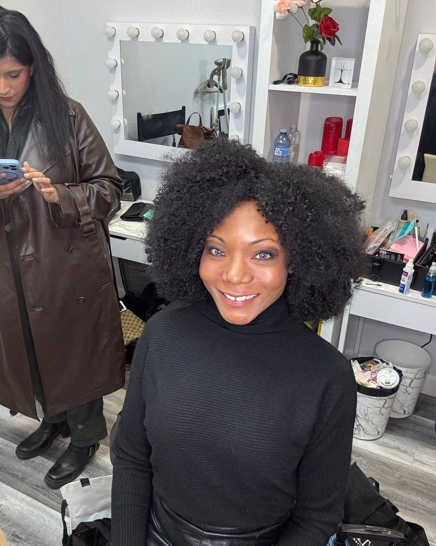 Evening glam, before